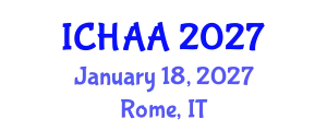 International Conference on Healthy and Active Aging (ICHAA) January 18, 2027 - Rome, Italy