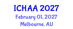 International Conference on Healthy and Active Aging (ICHAA) February 01, 2027 - Melbourne, Australia