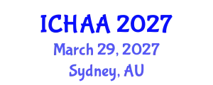 International Conference on Healthy and Active Aging (ICHAA) March 29, 2027 - Sydney, Australia
