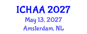International Conference on Healthy and Active Aging (ICHAA) May 13, 2027 - Amsterdam, Netherlands