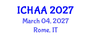 International Conference on Healthy and Active Aging (ICHAA) March 04, 2027 - Rome, Italy