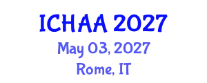 International Conference on Healthy and Active Aging (ICHAA) May 03, 2027 - Rome, Italy