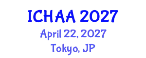 International Conference on Healthy and Active Aging (ICHAA) April 22, 2027 - Tokyo, Japan