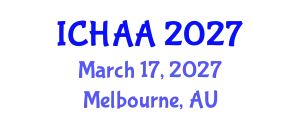 International Conference on Healthy and Active Aging (ICHAA) March 17, 2027 - Melbourne, Australia