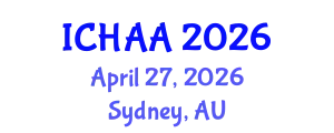 International Conference on Healthy and Active Aging (ICHAA) April 27, 2026 - Sydney, Australia