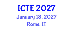 International Conference on Transport and Environment (ICTE) January 18, 2027 - Rome, Italy