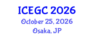 International Conference on Engineering Geology and Construction (ICEGC) October 25, 2026 - Osaka, Japan