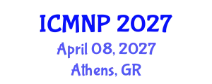 International Conference on Marine Natural Products (ICMNP) April 08, 2027 - Athens, Greece