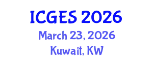 International Conference on Geography, Environment and Society (ICGES) March 23, 2026 - Kuwait, Kuwait