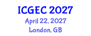 International Conference on Genetic and Evolutionary Computation (ICGEC) April 22, 2027 - London, United Kingdom