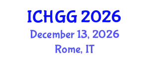 International Conference on Human Genetics and Genomics (ICHGG) December 13, 2026 - Rome, Italy