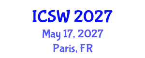 International Conference on Social Work (ICSW) May 17, 2027 - Paris, France