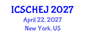 International Conference on Sustainable Communities, Health and Environmental Justice (ICSCHEJ) April 22, 2027 - New York, United States
