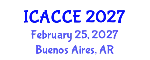 International Conference on Architectural, Civil and Construction Engineering (ICACCE) February 25, 2027 - Buenos Aires, Argentina