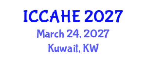 International Conference on Civil, Architectural and Hydraulic Engineering (ICCAHE) March 24, 2027 - Kuwait, Kuwait