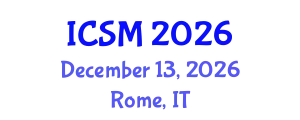 International Conference on Sport Management (ICSM) December 13, 2026 - Rome, Italy