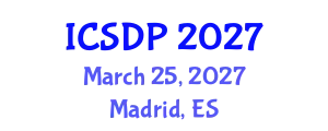 International Conference on Sustainable Development and Planning (ICSDP) March 25, 2027 - Madrid, Spain