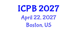 International Conference on Plant Biology (ICPB) April 22, 2027 - Boston, United States
