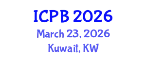 International Conference on Plant Biology (ICPB) March 23, 2026 - Kuwait, Kuwait