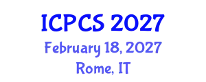 International Conference on Political and Cultural Studies (ICPCS) February 18, 2027 - Rome, Italy