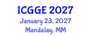 International Conference on Geotechnical and Geoenvironmental Engineering (ICGGE) January 23, 2027 - Mandalay, Myanmar