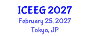International Conference on Environmental and Engineering Geophysics (ICEEG) February 25, 2027 - Tokyo, Japan