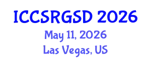 International Conference on Corporate Social Responsibility, Governance and Sustainable Development (ICCSRGSD) May 11, 2026 - Las Vegas, United States