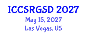 International Conference on Corporate Social Responsibility, Governance and Sustainable Development (ICCSRGSD) May 15, 2027 - Las Vegas, United States