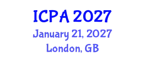 International Conference on Plants Agriculture (ICPA) January 21, 2027 - London, United Kingdom