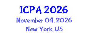 International Conference on Plants Agriculture (ICPA) November 04, 2026 - New York, United States