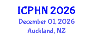 International Conference on Public Health Nutrition (ICPHN) December 01, 2026 - Auckland, New Zealand