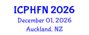 International Conference on Public Health, Food and Nutrition (ICPHFN) December 01, 2026 - Auckland, New Zealand