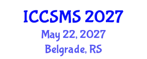 International Conference on Crystallographic, Spectroscopic and Materials Science (ICCSMS) May 22, 2027 - Belgrade, Serbia