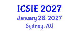 International Conference on Civil, Structural and Infrastructure Engineering (ICSIE) January 28, 2027 - Sydney, Australia