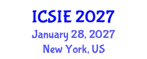 International Conference on Civil, Structural and Infrastructure Engineering (ICSIE) January 28, 2027 - New York, United States