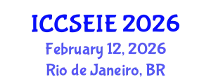 International Conference on Civil, Structural, Environmental and Infrastructure Engineering (ICCSEIE) February 12, 2026 - Rio de Janeiro, Brazil