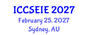 International Conference on Civil, Structural, Environmental and Infrastructure Engineering (ICCSEIE) February 25, 2027 - Sydney, Australia