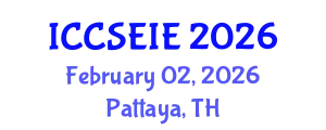 International Conference on Civil, Structural, Environmental and Infrastructure Engineering (ICCSEIE) February 02, 2026 - Pattaya, Thailand