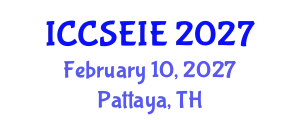 International Conference on Civil, Structural, Environmental and Infrastructure Engineering (ICCSEIE) February 10, 2027 - Pattaya, Thailand