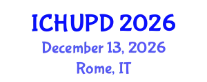 International Conference on Housing, Urban Planning and Development (ICHUPD) December 13, 2026 - Rome, Italy