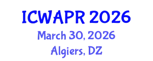International Conference on Wavelet Analysis and Pattern Recognition (ICWAPR) March 30, 2026 - Algiers, Algeria