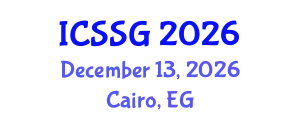 International Conference on Spatial Statistics and Geostatistics (ICSSG) December 13, 2026 - Cairo, Egypt