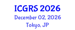 International Conference on Geoscience and Remote Sensing (ICGRS) December 02, 2026 - Tokyo, Japan