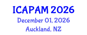 International Conference on Advances in Pure and Applied Mathematics (ICAPAM) December 01, 2026 - Auckland, New Zealand