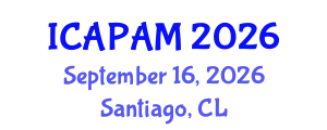 International Conference on Advances in Pure and Applied Mathematics (ICAPAM) September 16, 2026 - Santiago, Chile