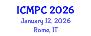 International Conference on Music Perception and Cognition (ICMPC) January 12, 2026 - Rome, Italy