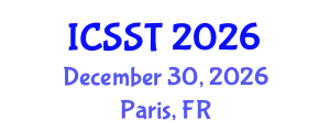 International Conference on Sensor Science and Technology (ICSST) December 30, 2026 - Paris, France