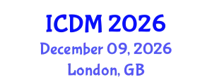 International Conference on Dielectric Materials (ICDM) December 09, 2026 - London, United Kingdom