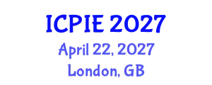 International Conference on Productivity, Innovation, and Entrepreneurship (ICPIE) April 22, 2027 - London, United Kingdom