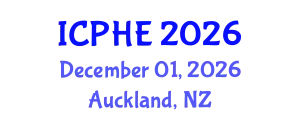 International Conference on Public Health and Environment (ICPHE) December 01, 2026 - Auckland, New Zealand